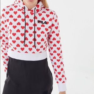 Disney Villains x Fila UO cropped hoodie